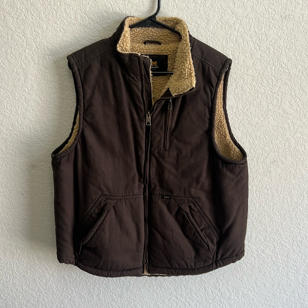 Lee Brown Vest with Cream Lining